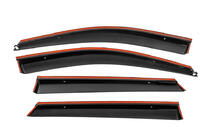 Hyundai Santa Fe 3 2012-2018 Window Deflectors with Chrome Trim Niken Luxury (4 pcs) photo 3