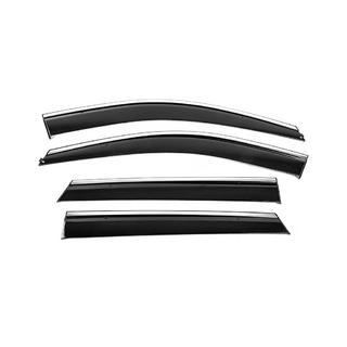 Window Deflectors with Chrome Trim Niken Luxury (4 pcs) photo 1
