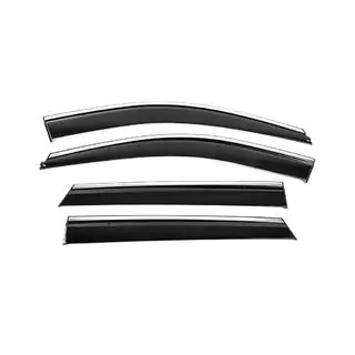 Window Deflectors with Chrome Trim Niken Luxury (4 pcs) photo 1