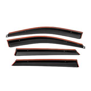 Window Deflectors with Chrome Trim Niken Luxury (4 pcs) photo 3