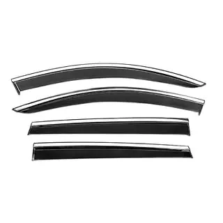 Window Deflectors with Chrome Trim Niken Luxury (4 pcs) photo 1