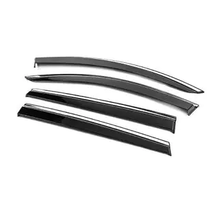 Window Deflectors with Chrome Trim Niken Luxury (4 pcs) photo 2