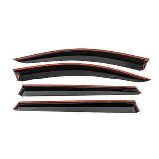Window Deflectors with Chrome Trim Niken Luxury (4 pcs) Hyundai Santa Fe 4 2018-2023 photo 3