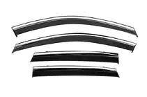Hyundai Tucson NX4 2021- Window Deflectors with Chrome Trim Niken Luxury (4 pcs) photo 2