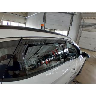 Window Deflectors with Chrome Trim Niken Luxury (4 pcs) Hyundai Tucson NX4 2021- photo 4