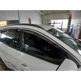 Window Deflectors with Chrome Trim Niken Luxury (4 pcs) Hyundai Tucson NX4 2021- photo 1