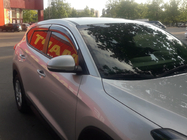 Hyundai Tucson TL 2016-2021 Window Deflectors with Chrome Trim Niken Luxury (4 pcs) photo 3