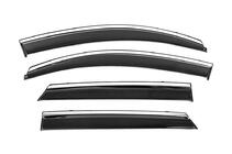 Hyundai Tucson TL 2016-2021 Window Deflectors with Chrome Trim Niken Luxury (4 pcs) photo 2