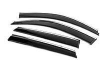 Hyundai Tucson JM 2004- Window Deflectors with Chrome Trim Niken Luxury (4 pcs) photo 2