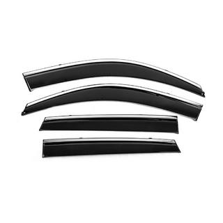 Window Deflectors with Chrome Trim Niken Luxury (4 pcs) Hyundai Tucson JM 2004- photo 1