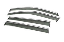 Jeep Compass 2016- Window Deflectors with Chrome Trim Niken Luxury (4 pcs) photo 2