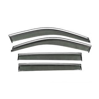 Window Deflectors with Chrome Trim Niken Luxury (4 pcs) photo 1