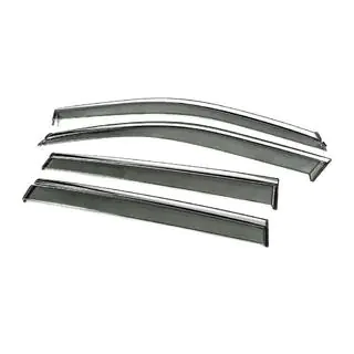 Window Deflectors with Chrome Trim Niken Luxury (4 pcs) photo 2