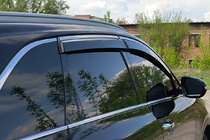 Kia Sorento III UM 2014-2020 Window Deflectors with Chrome Trim Niken Luxury (4 pcs) photo 3