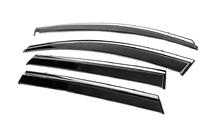 Kia Sorento III UM 2014-2020 Window Deflectors with Chrome Trim Niken Luxury (4 pcs) photo 5
