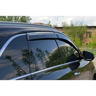 Window Deflectors with Chrome Trim Niken Luxury (4 pcs) Kia Sorento III UM 2014-2020 photo 3
