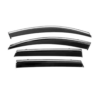 Window Deflectors with Chrome Trim Niken Luxury (4 pcs) photo 2