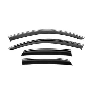 Window Deflectors with Chrome Trim Niken Luxury (4 pcs) photo 1