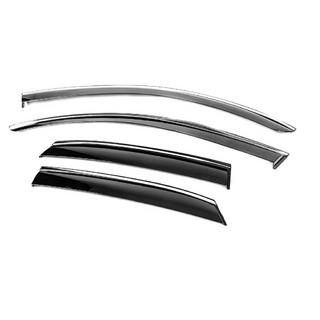 Window Deflectors with Chrome Trim Niken Luxury (4 pcs) photo 2
