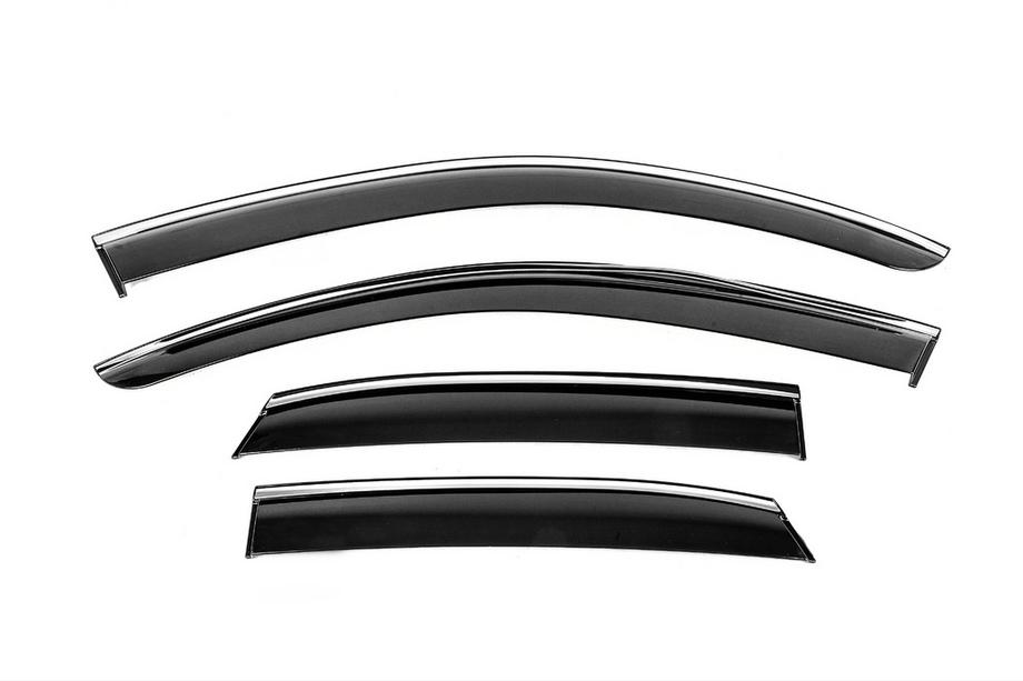 Lexus RX 2022- Window Deflectors with Chrome Trim Niken Luxury (4 pcs) Image