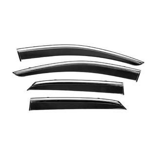 Window Deflectors with Chrome Trim Niken Luxury (4 pcs) photo 1