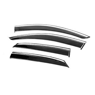 Window Deflectors with Chrome Trim Niken Luxury (4 pcs) photo 2
