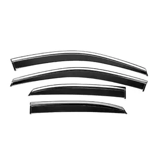 Window Deflectors with Chrome Trim Niken Luxury (4 pcs) photo 1