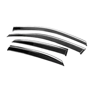 Window Deflectors with Chrome Trim Niken Luxury (4 pcs) photo 2