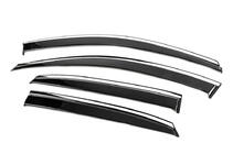Lexus RX 2003-2009 Window Deflectors with Chrome Trim Niken Luxury (4 pcs) photo 2