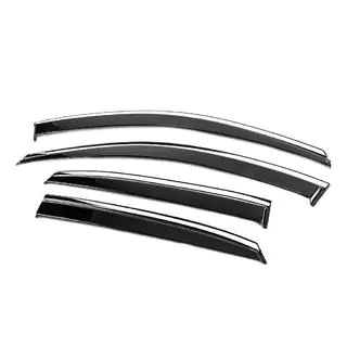 Window Deflectors with Chrome Trim Niken Luxury (4 pcs) Lexus RX 2003-2009 photo 2