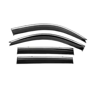 Window Deflectors with Chrome Trim Niken Luxury (4 pcs) Lexus GX470 2002-2009 photo 1