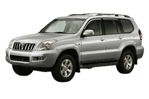 Toyota Land Cruiser Prado 120 2002-2009 Window Deflectors with Chrome Trim Niken Luxury (4 pcs) photo 1