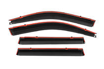 Toyota Land Cruiser Prado 120 2002-2009 Window Deflectors with Chrome Trim Niken Luxury (4 pcs) photo 4