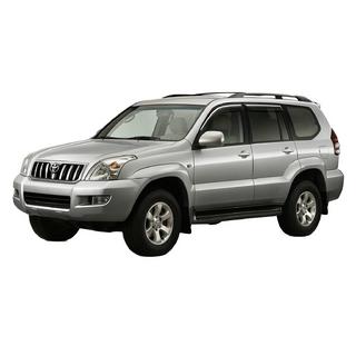Window Deflectors with Chrome Trim Niken Luxury (4 pcs) Toyota Land Cruiser Prado 120 2002-2009 photo 1