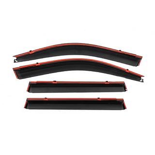 Window Deflectors with Chrome Trim Niken Luxury (4 pcs) Toyota Land Cruiser Prado 120 2002-2009 photo 4