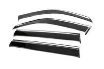 Lexus LX470 1998-2007 Window Deflectors with Chrome Trim Niken Luxury (4 pcs) photo 2