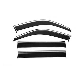 Window Deflectors with Chrome Trim Niken Luxury (4 pcs) photo 1