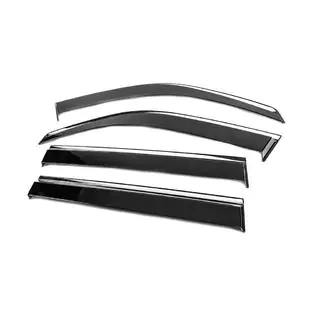 Window Deflectors with Chrome Trim Niken Luxury (4 pcs) Lexus LX470 1998-2007 photo 2