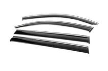 Mercedes GLS X167 2019- Window Deflectors with Chrome Trim Niken Luxury (4 pcs) photo 2