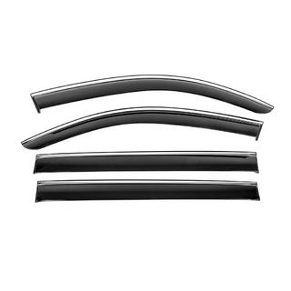 Window Deflectors with Chrome Trim Niken Luxury (4 pcs)