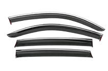 Mercedes EQC 2019-2023 Window Deflectors with Chrome Trim Niken Luxury (4 pcs) photo 1