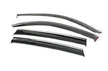 Mercedes EQC 2019-2023 Window Deflectors with Chrome Trim Niken Luxury (4 pcs) photo 2