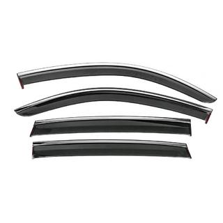 Window Deflectors with Chrome Trim Niken Luxury (4 pcs) photo 1