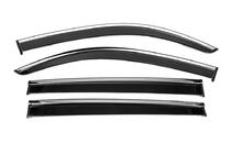 Mercedes EQB 2021- Window Deflectors with Chrome Trim Niken Luxury (4 pcs) photo 1