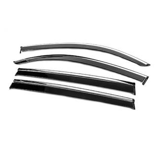 Window Deflectors with Chrome Trim Niken Luxury (4 pcs) photo 2