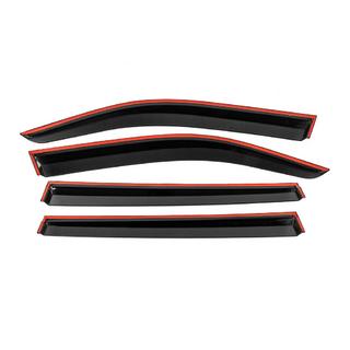 Window Deflectors with Chrome Trim Niken Luxury (4 pcs) photo 3