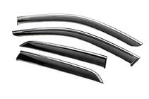 Mercedes GLE/ML class W166 2011-2018 Window Deflectors with Chrome Trim Niken Luxury (4 pcs) photo 3