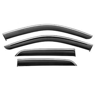 Window Deflectors with Chrome Trim Niken Luxury (4 pcs) photo 2