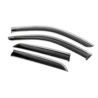 Window Deflectors with Chrome Trim Niken Luxury (4 pcs) photo 3