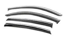 Mercedes GLE coupe C292 2015-2019 Window Deflectors with Chrome Trim Niken Luxury (4 pcs) photo 2